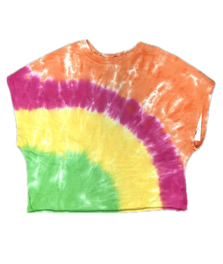 Tie Dyed Crossback Top- Sunshine