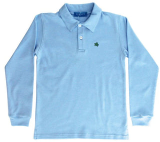 J. Bailey L/S Polo Shirt - Light Blue