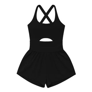Belle Cher Haddie Romper - Black