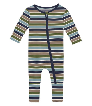 Kickee Convertible Coverall- Fall Vibes Stripe