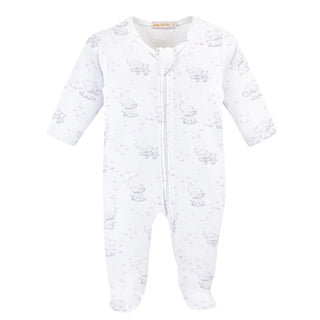 Baby Club Chic Bubbly Elephant Pink Footie