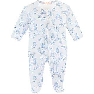 Baby Club Chic Toile De Jouy Blue Footie