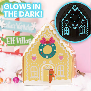 Glow-in-the-Dark Gingerbread House Mini Backpack
