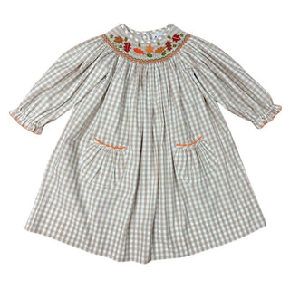 Fall Gingham Smocked Geo Bishop