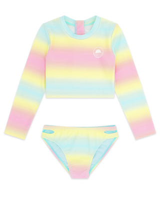 F4A Waves 4 Days Rashguard Bikini - Sunrise Sky