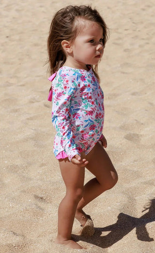 F4A Coastal Cutie Surf Suit Rashguard - Seabreeze