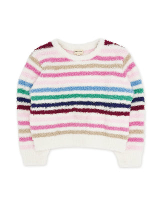 Multi Colored Plush Dreamer Stripe Sweater Set