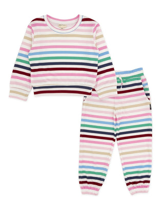 Multi Colored Oh So Cozy Stripe Sweater Set