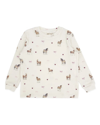 Ava Horse Hacci Set - Ivory