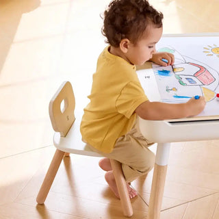 Hape Flip & Play Activity Table with storage bins