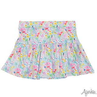 Azarhia Gathered Skort - Flower Garden