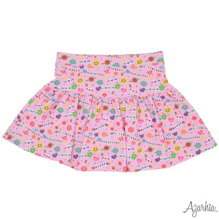 Azarhia Friendship Bracelet Gathered Skort