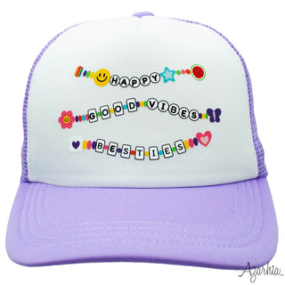 Azarhia Friendship Bracelet Lavender Trucker Hat