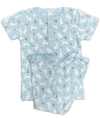 La Luna Pima Carrot & Bunny Girls PJ Set