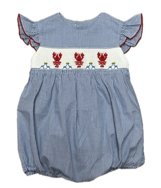 Baby Sen Navy Avery Girl Bubble - Crawfish