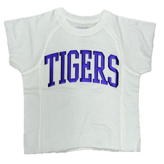 Custom Edgy Graphic Shirt: TIGERS - Metallic Purple