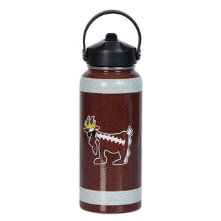 GOAT USA Football Sport Water Bottle: Brown
