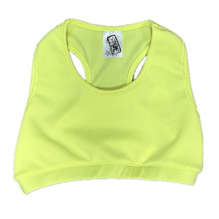 Solid Sports Bra - Neon Yellow