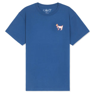 GOAT USA Breakfast Crew T-shirt: Navy