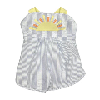 Sun Sussie Overall - Light Blue Stripe Seersucker