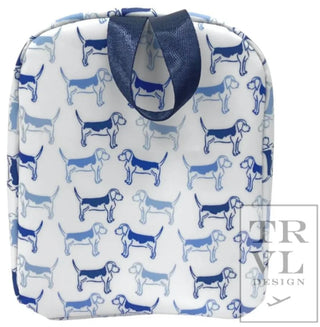 TRVL Bring It Insulated Lunch Bag - Blue Puppy Love