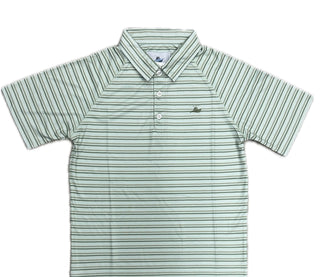 Southbound Boys Short Sleeve Polo Seafoam/Elm/Oil