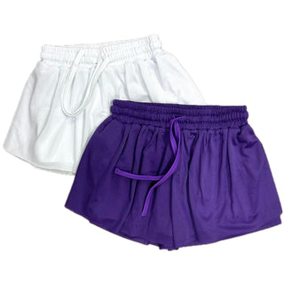 Blended Spirit Purple Mesh Butterfly Shorts