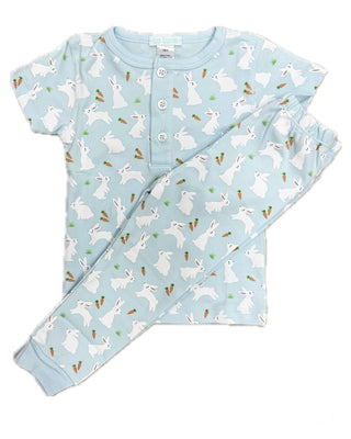 La Luna Pima Carrot & Bunny PJ Set