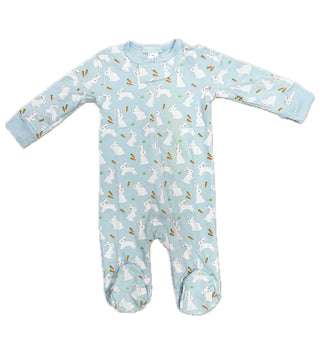La Luna Boy Pima Carrot & Bunny Footie