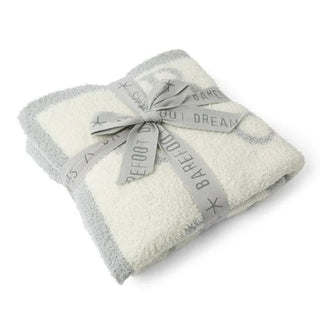 CozyChic ABC Blanket- Stone/Cream