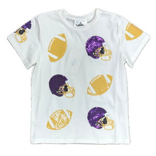 Belle Cher Football Fever Sequin Shirt