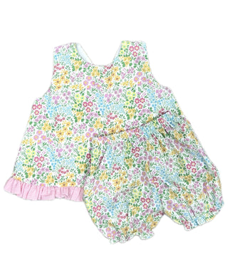 Lulu Bebe Abby Summer Floral Bloomer Set