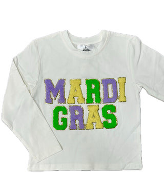 Belle Cher Chenille MARDI GRAS L/S Tee
