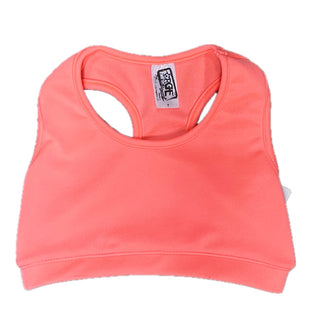Solid Sports Bra - Neon Coral