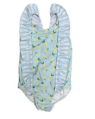Swoon One Piece Ruffle Swimmy Lemons