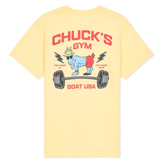 GOAT USA Chuck's Gym T-Shirt: Banana Cream