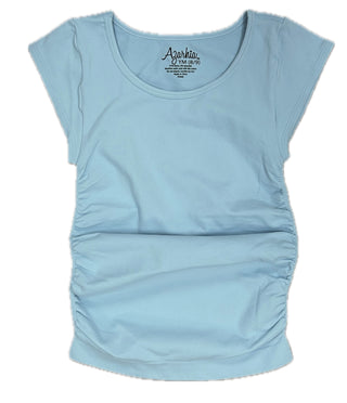 Azarhia Ruched Top - Light Blue