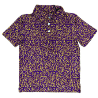 Meripex Tiger Polo Purple/Gold