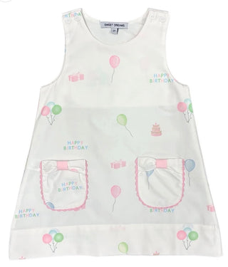 Sweet Dreams Happy Birthday Print Dress