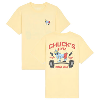 GOAT USA Chuck's Gym T-Shirt: Banana Cream