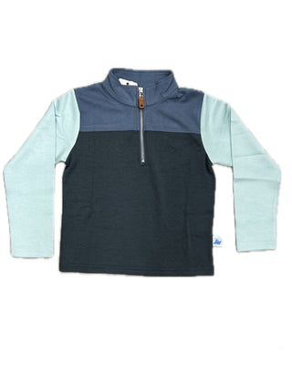 Southbound Color Block Pullover - Blue/Aqua/Navy