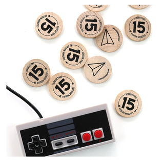 Wooden Screen Time Tokens