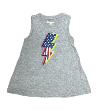 American Flag Lightning Bolt Tank