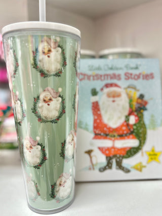 Mary Square Christmas Straw Tumbler