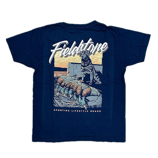 Fieldstone Youth Laid Out Shirt Navy