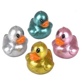 Mini Squishy Sticky Metallic Ducks