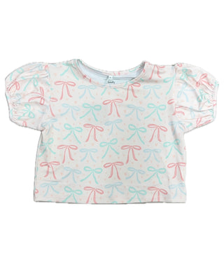 Honesty Bow Puff Sleeve Top