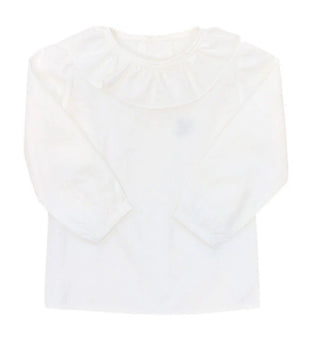 Bailey Boys White Piped Shirt with Ruffle