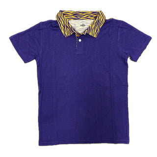 Belle Cher Tiger Striped Polo