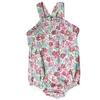 Peggy Green Crossback Floral Ruffle Bubble